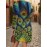 Plus Size Women's 3D Printed Peacock Sweater - Turquoise Turquoise Blue Green Turquoise Yellow Pink Multicolor Oversized H-Line Silhouette, Winter Warm Long Sleeve Crew Neck Casual Pullover, Machine Washable All-Season Blouse (No