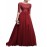 Plus size Women'S Dress | Pure Color Multi-Style Lace Hollow Waist Slim Round Collar Sexy Elegant Explosive Chiffon Evening Dress Long Skirt | Solid Color, Crew Neck, Long Sleeve, Bodycon Silhouette, All-Season