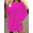 Women's Plus Size Long Sweatshirt Dress - Vibrant Pink Polka Full-Body Print Sweater, Loose Fit Winter Pullover Dress, Machine Washable Cozy Fall & Winter Outfits, Casual Sweater Dress for Casual Attire (No separate bottom needed)