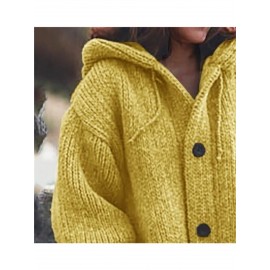 New Long Sweater Cardigan with a Hood for Women'S Autumn And Winter Fashion