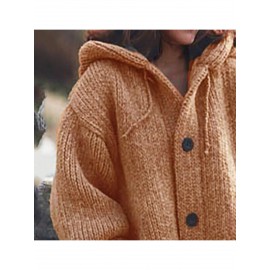 New Long Sweater Cardigan with a Hood for Women'S Autumn And Winter Fashion