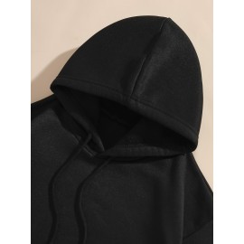 Women's Oversized Grey Bear Face & Joyful Face Full-Body Print Hooded Sweatshirt - Cute Bear Graphic Sweater, Relaxed H-Line Fit, Machine Washable Casual Streetwear for all-Season (Pullover Hoodie)