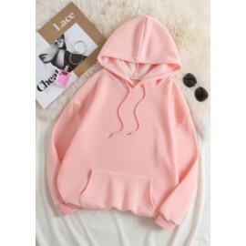Women's Oversized Grey Bear Face & Joyful Face Full-Body Print Hooded Sweatshirt - Cute Bear Graphic Sweater, Relaxed H-Line Fit, Machine Washable Casual Streetwear for all-Season (Pullover Hoodie)