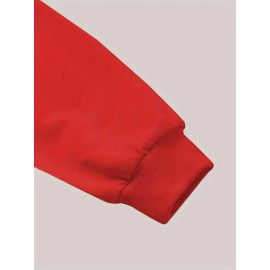 Elegant Women'S Game Day Crew Neck Sweatshirt | 260g, Long Sleeve, Geometric-Pattern, FallWinter Collection, Casual Style, Regular Fit