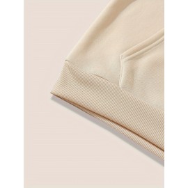 Women'S Cute Green Dinosaur & Heart Print Hoodie - Soft Long Sleeve Sweatshirt with Drawstring Hood, Cozy Casual Pullover for Autumn Winter, Cute Dinosaur Pocket Design, Regular Fit Casual Attire (Pastel Colors Available)