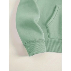 {Holiday Special- Halloween} Plus Size Comfortable Bat Letter Halloween Print Hoodie- Soft Casual Long Sleeve, Comfortable Women's Plus Size Daily Wear Clothing