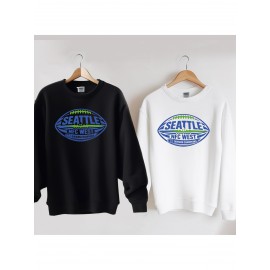Vintage Seattle Football Sweatshirt: Nfc West Champions, Unisex