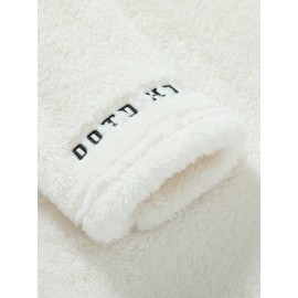 Men's Warm Hoodie Jacket - Loose Fit Stackable Neck Lettering & Embellished Loose-Fit Base Layer Coat Suitable for Spring/Fall - American Brand Casual Outerwear for Cold Weather (Hand Washable)