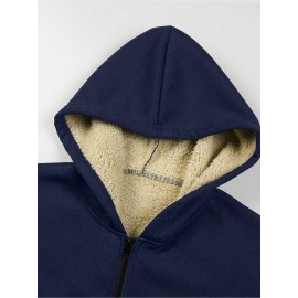 Men's Simple Printed Jacket, Everyday Coat, Seasonal Fashion, Stylish Outerwear, Trendy Coat, Warm Material, Lightweight Jacket, Printed Outerwear, Men's Fashion