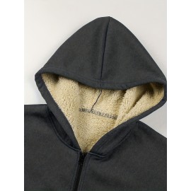 Men's Simple Printed Jacket, Everyday Coat, Seasonal Fashion, Stylish Outerwear, Trendy Coat, Warm Material, Lightweight Jacket, Printed Outerwear, Men's Fashion