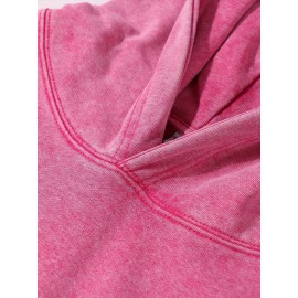 Men's Heavyweight 400gsm Washable Cotton Hoodie - Y2K Gothic Streetwear Sweatshirt with Skull & Chains Print, Grey/Black Oversized Pocket Pullover, Machine Washable Long Sleeve Hooded Sweater for Spring/Fall Casual Wear