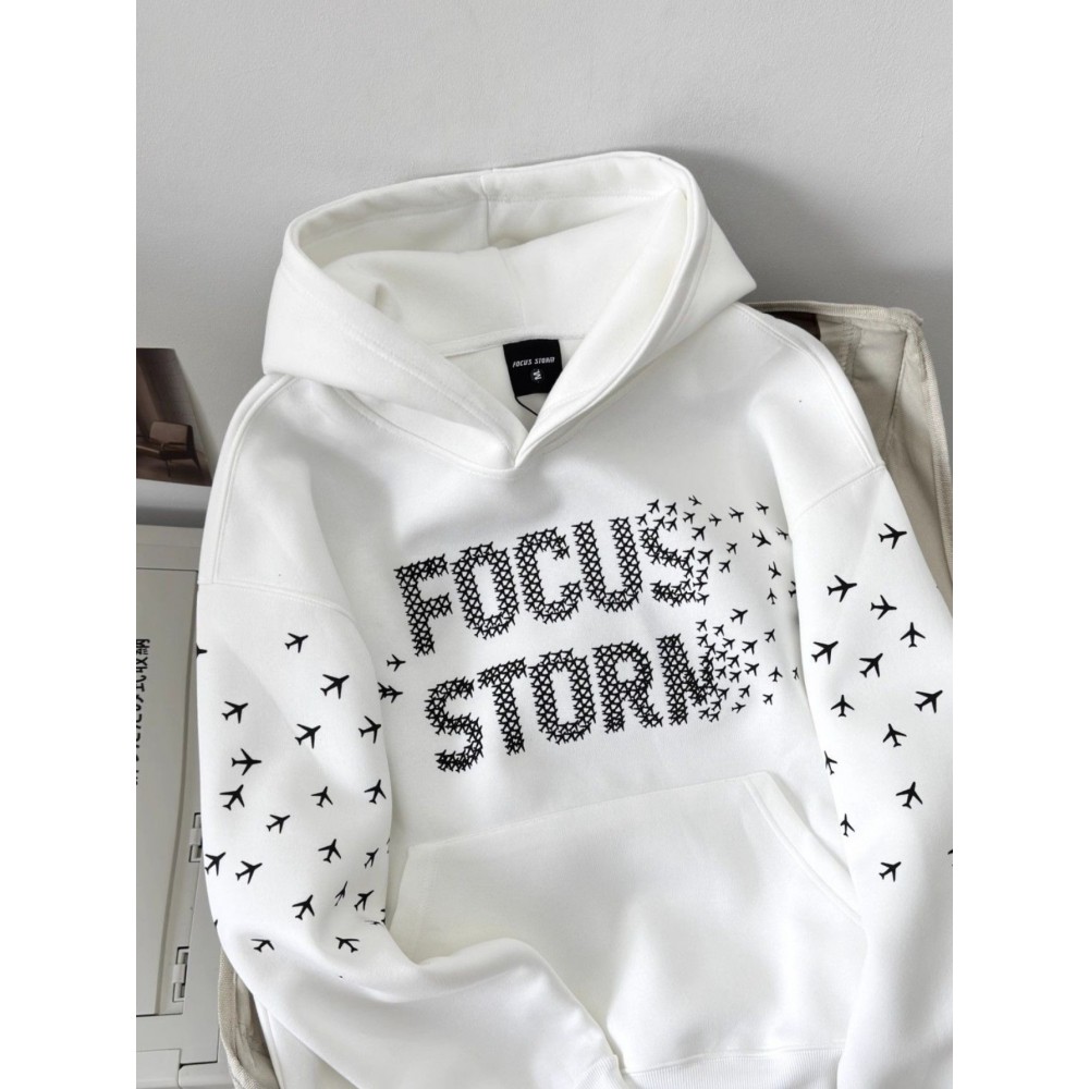 Creative American letter  printed hoodie high street sweatshirt design loose and lazy long sleeve top for men and women, Couple outfit