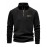 New Half-Zip Men's Top, Stand Collar Half-Zip Long Sleeve Pullover