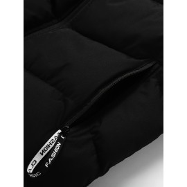 Men's Casual Sleeveless Stand Collar Vest, Thickened Warm Sweater, Autumn Winter Solid Color Zip-up Jacket, Coldproof Outdoor Top, Graphene Warmth, Fashion Webbing, Suitable for Daily Activities, Holiday Gift