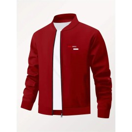 [Trendy Printed Jacket] Men's Printed Trendy Hot-Selling Autumn/Winter High-End Casual Youth Jacket Collar Stylish Versatile Top Jacket Coat