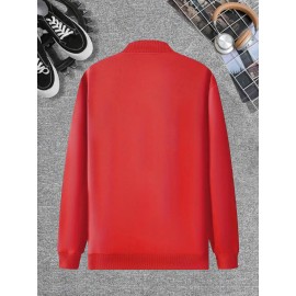 [Trendy Printed Jacket] Men's Printed Trendy Hot-Selling Autumn/Winter High-End Casual Youth Jacket Collar Stylish Versatile Top Jacket Coat