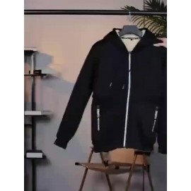 Men'S Fleece Lined Hooded Anorak | Thermal Winter Jacket, New Warm Windbreaker, Four-Season Cold Weather Coat, Regular Fit, Fabric