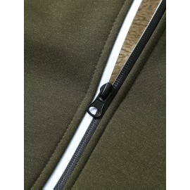 Men'S Fleece Lined Hooded Anorak | Thermal Winter Jacket, New Warm Windbreaker, Four-Season Cold Weather Coat, Regular Fit, Fabric