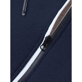 Men'S Fleece Lined Hooded Anorak | Thermal Winter Jacket, New Warm Windbreaker, Four-Season Cold Weather Coat, Regular Fit, Fabric