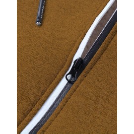 Men'S Fleece Lined Hooded Anorak | Thermal Winter Jacket, New Warm Windbreaker, Four-Season Cold Weather Coat, Regular Fit, Fabric