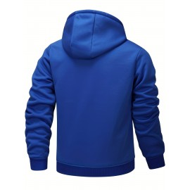 Men'S Fleece Lined Hooded Anorak | Thermal Winter Jacket, New Warm Windbreaker, Four-Season Cold Weather Coat, Regular Fit, Fabric