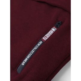 Men'S Fleece Lined Hooded Anorak | Thermal Winter Jacket, New Warm Windbreaker, Four-Season Cold Weather Coat, Regular Fit, Fabric