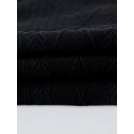 Men'S Jacquard Coat for Fall And Winter, Ideal for Relaxed Outdoor Use, Cardigan Style