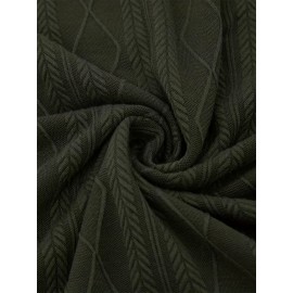 Men'S Jacquard Coat for Fall And Winter, Ideal for Relaxed Outdoor Use, Cardigan Style