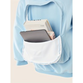 Unisex Creative Hoodie with Backpack, Backpack Hoodie, Sweatshirt with Pockets, Outdoor, Daily Wear, Sport, Backpack Can Bear A Maximum Weight Of 300 Pounds