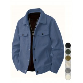 Pearson OBM Autumn/Winter New Men's Vintage Corduroy Workwear Jacket, Trend Texture Versatile Outer Coat for Stylized Gentlemen