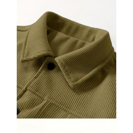 Pearson OBM Autumn/Winter New Men's Vintage Corduroy Workwear Jacket, Trend Texture Versatile Outer Coat for Stylized Gentlemen