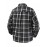 Autumn-Winter Men's Fashion Flannel Shirt with Turn- Collar and Button Plaid Shirt Jacket, Long Sleeve Warm with Pockets, Suitable for Casual Outings
