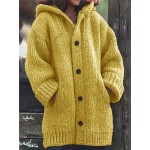 New Long Sweater Cardigan with a Hood for Women'S Autumn And Winter Fashion